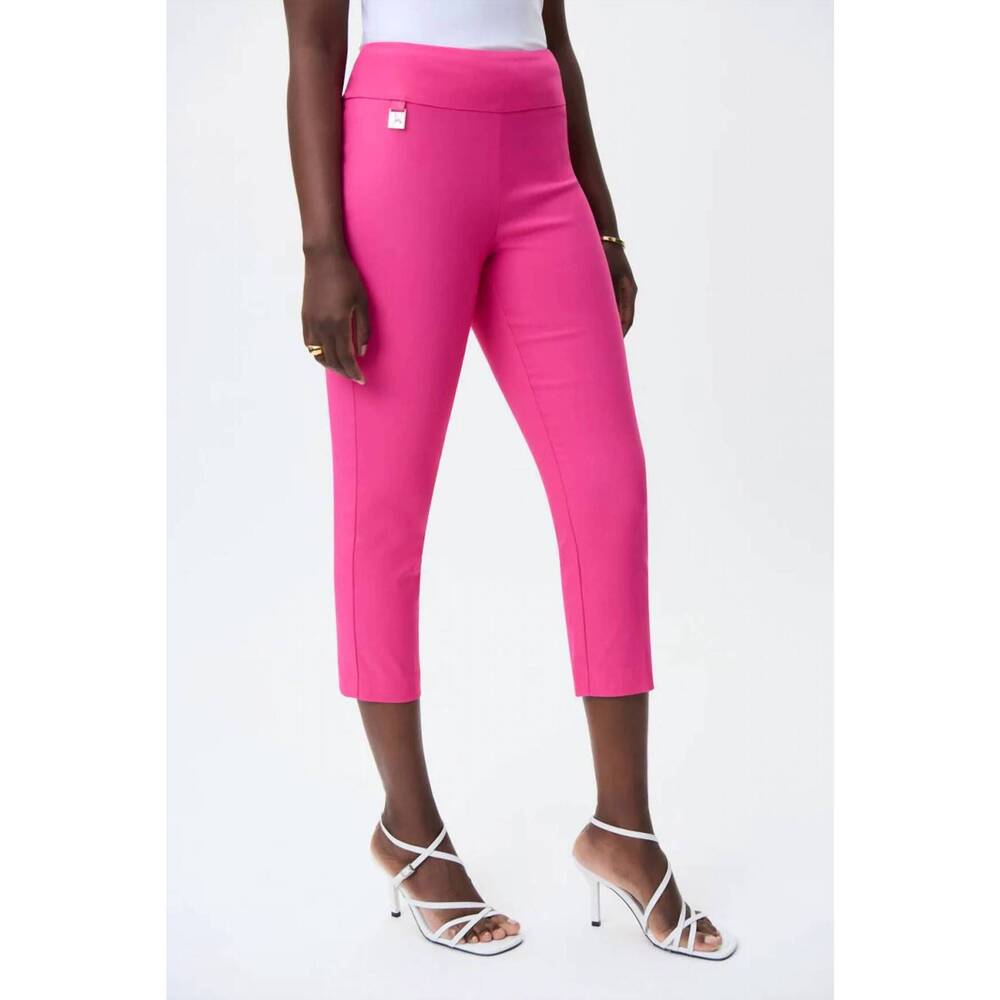 NEW JOSEPH RIBKOFF crop woven pant in pink